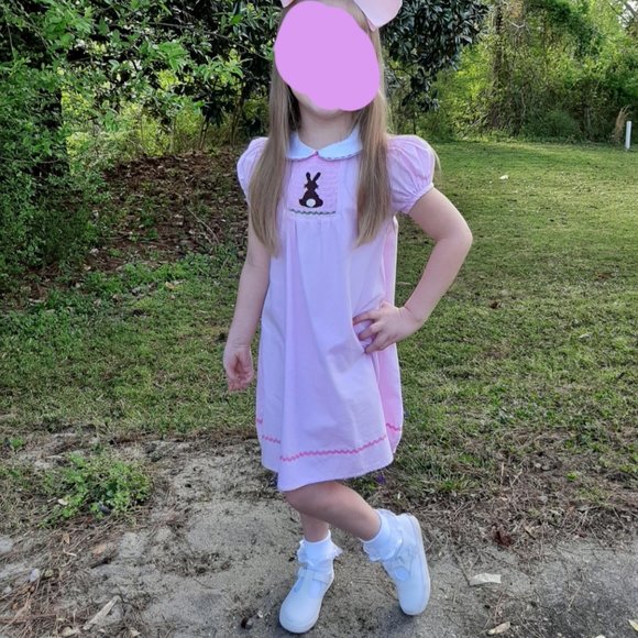 Blue Stripe Whale Embroidered Smock Romper | JoJo Maman Bébé